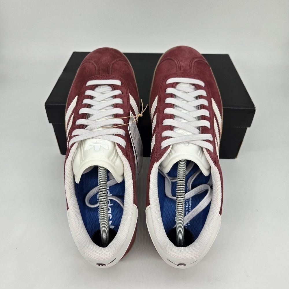 adidas Gazelle ADV JR2000 Shadow Red White Men's Shoes Size 9.5 New - Picture 5 of 8